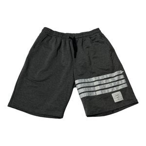 Thom Browne Shorts Running Gray White Athleisure Designer Men's Sz 1 S